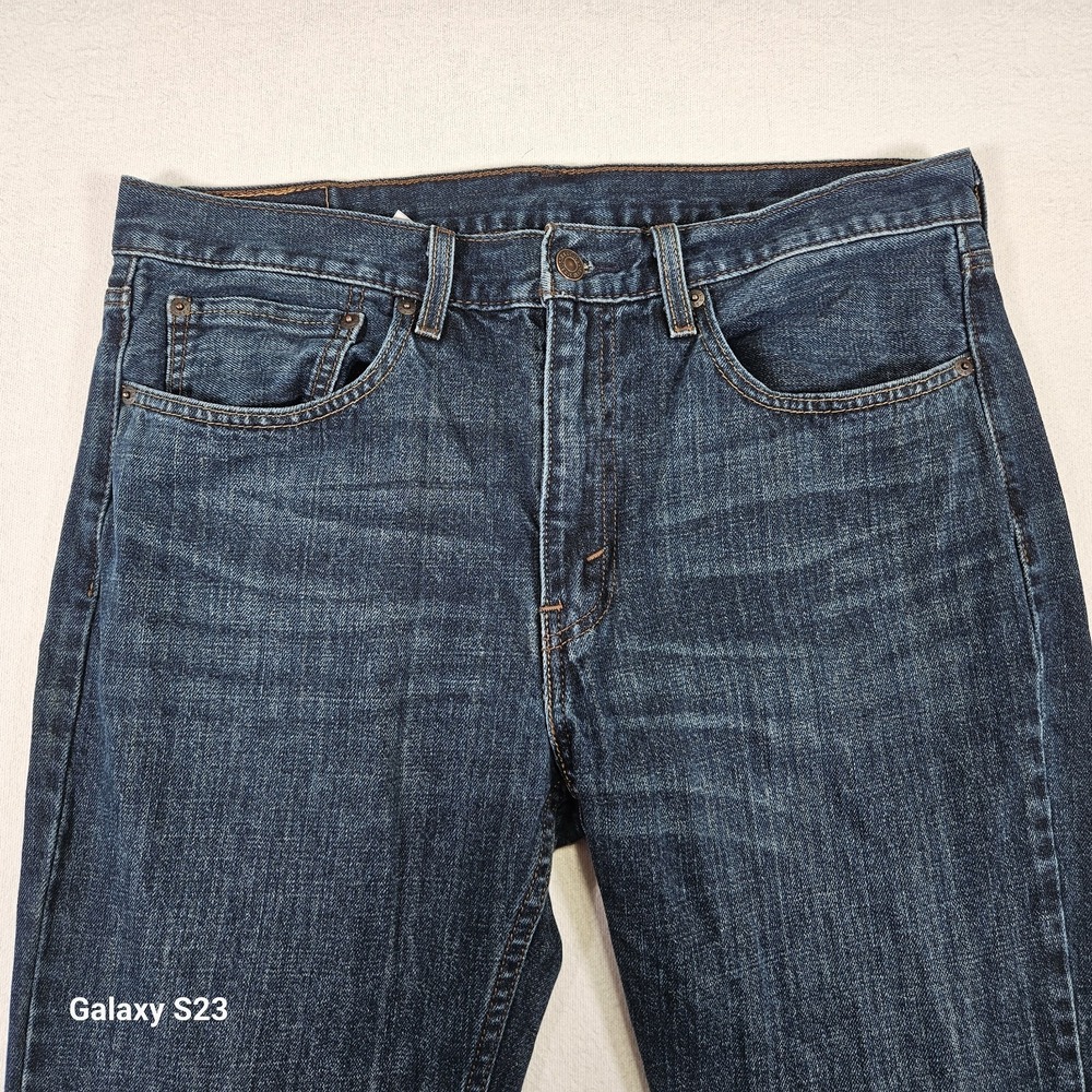 Levi's 527 Slim Bootcut Men's Jeans 34x30 Dark Blue Wash 100% Cotton Denim Pants